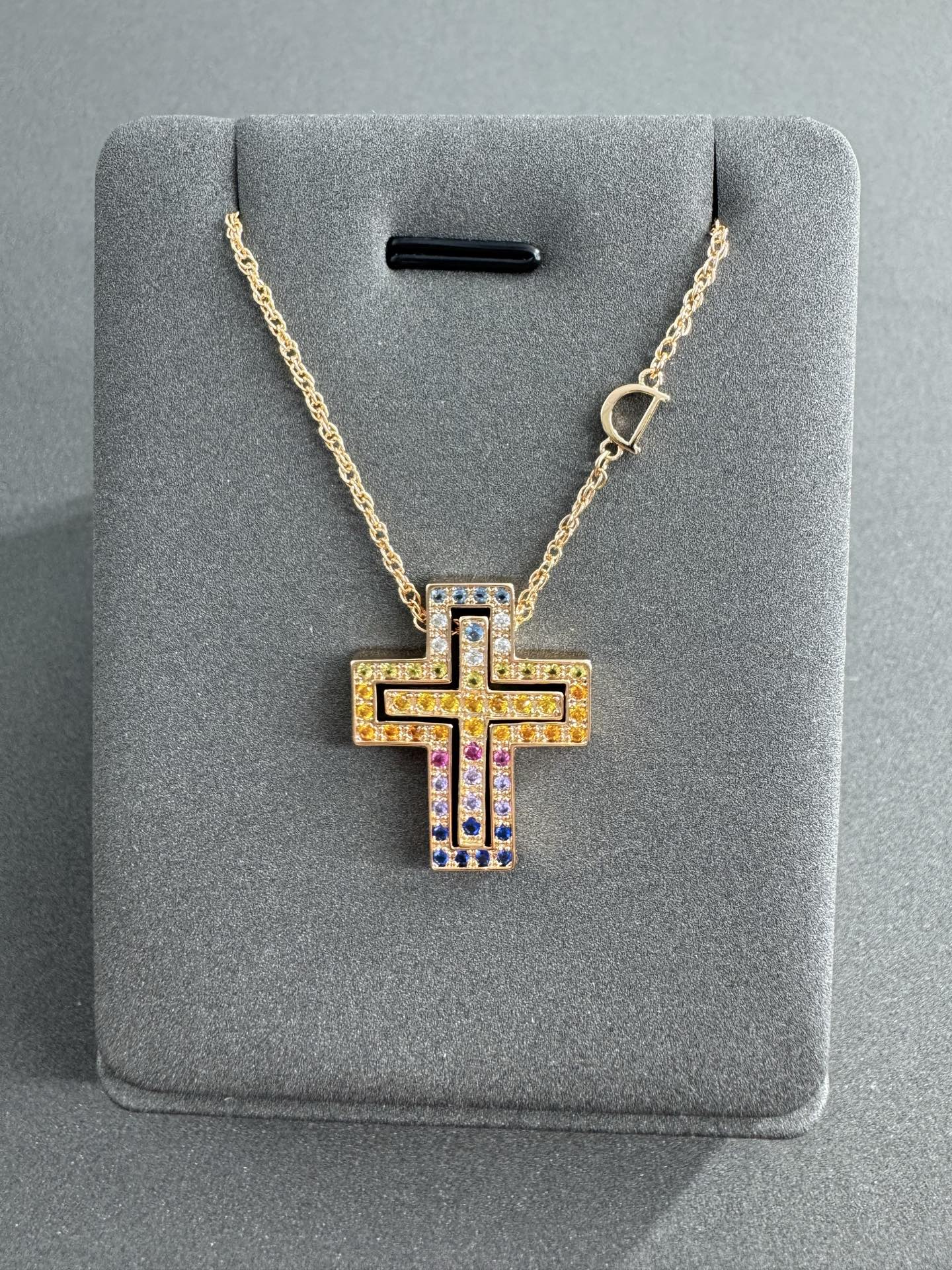 Chrome Hearts D Cross Pendant Necklace